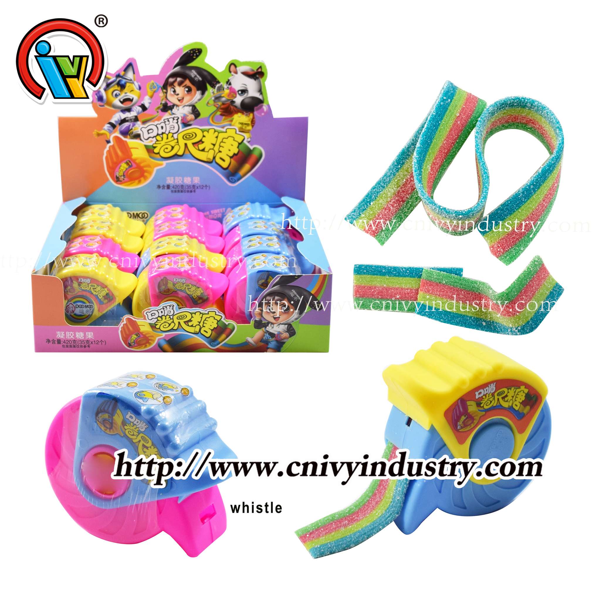 rolling Rainbow gummy candy wholesale