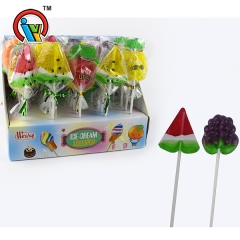 fruit shape lollipop hard candy