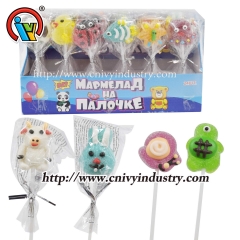 animal gummy jelly lollipop candy