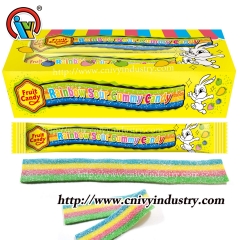 Rainbow sour belt gummy candy wholesale