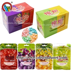 halal sour sweet fruit flavor chewy gummy candy manufacturer
