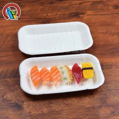 wholesale  biodegradable fruit sushi pulp tray plate